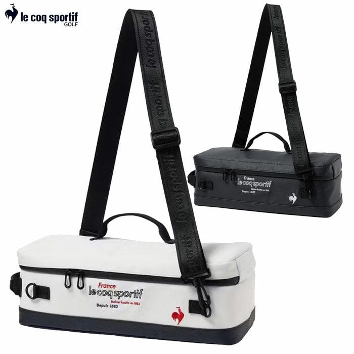 ルコックスポルティフ 保冷機能付きカートポーチ ショルダー付属 2リットル収納可能 LG5FTT43M ゴルフ le coq sportif golf 2025年モデル 日本正規品