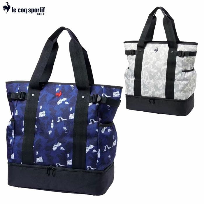 ルコックスポルティフ マティスモザイク柄デザイン トートバッグ 二層式ポケットタイプ LG5FTT01M ゴルフ le coq sportif golf 2025年モデル 日本正規品