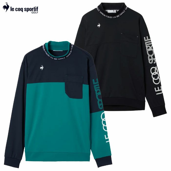 ルコックスポルティフ 襟ディタッチャブル2WAY長袖シャツ LG5FLS52M メンズ ゴルフウェア ゴルフ le coq sportif golf 2025秋冬モデル 日本正規品