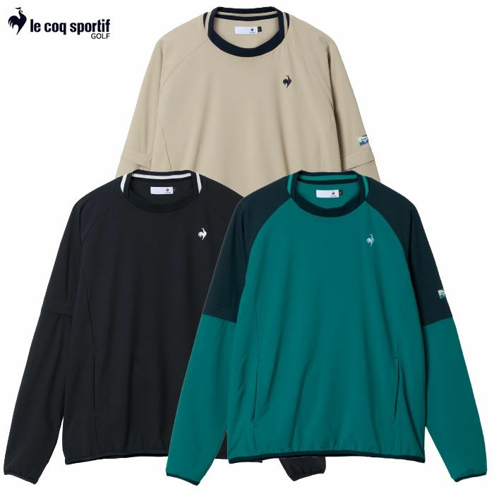 ルコックスポルティフ 袖取り外し可能 プルオーバー2WAYブルゾン LG5FWB03M メンズ ゴルフウェア ゴルフ le coq sportif golf 2025秋冬モデル 日本正規品