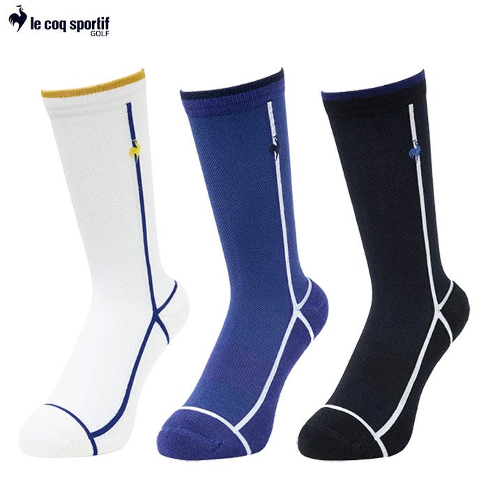 ルコックスポルティフ 涼感レギュラー丈ソックス LG6SSO06M メンズ 靴下 le coq sportif golf 2026春夏モデル 日本正規品