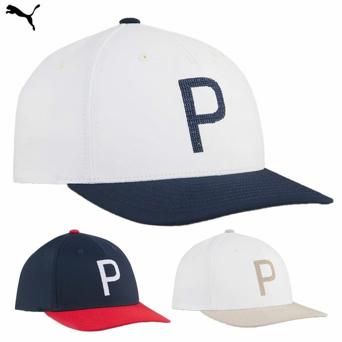 PUMA プーマ メンズ ゴルフ クラフテッド P キャップ 026134 ゴルフキャップ 帽子 モデル 日本正規品 2025春夏