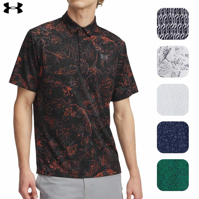 アンダーアーマー UAプレーオフ3.0 プリント ポロ 1378677 メンズ ゴルフウェア ゴルフ UNDER ARMOUR モデル 日本正規品 2025春夏
