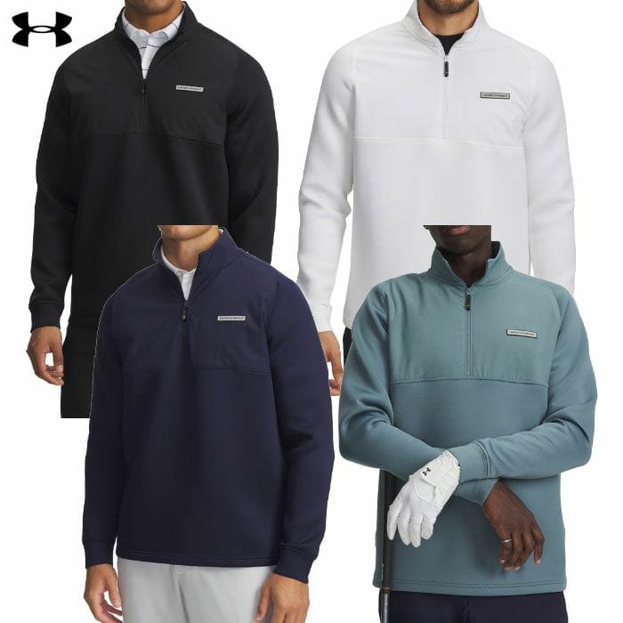 アンダーアーマー ドライブ プロ ハイブリッド 1/4 ジップ ミッドレイヤー 6005666 メンズ ゴルフウェア ゴルフ UNDER ARMOUR 2025秋冬モデル 日本正規品