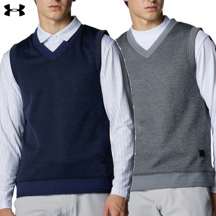 アンダーアーマー UAドライブ ストーム セーターフリース ベスト 6007928 メンズ ゴルフウェア ゴルフ UNDER ARMOUR 2025秋冬モデル 日本正規品