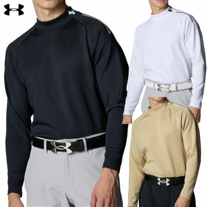 アンダーアーマー UAドライブ アーマーニット ロングスリーブ モックネック シャツ 6007931 メンズ ゴルフウェア ゴルフ UNDER ARMOUR 2025秋冬モデル 日本正規品