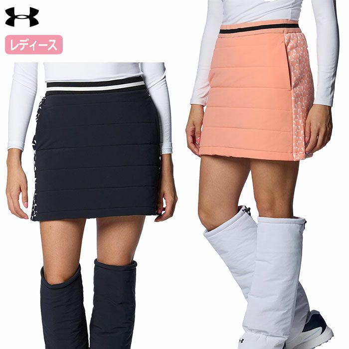 アンダーアーマー UAドライブ プロ フリース ハイブリッド スカート レディース UNDER ARMOUR 2024秋冬モデル 日本正規品 ゴルフウェア 防寒 温かい 暖かい レディス