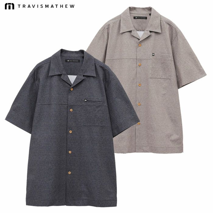 トラヴィスマシュー バックプリント 半袖開襟シャツ 7AL030 メンズ ゴルフウェア トップス TravisMathew 2025春夏モデル 日本正規品