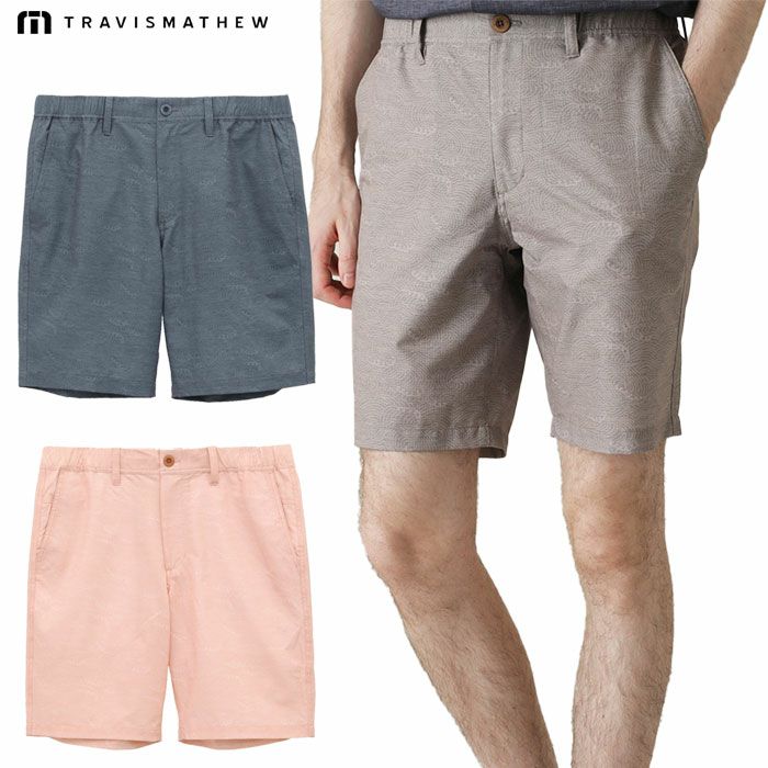 トラヴィスマシュー DOT AIR ウェーブ総柄 ショートパンツ 7AL037 メンズ ゴルフウェア ボトムス TravisMathew 2025春夏モデル 日本正規品