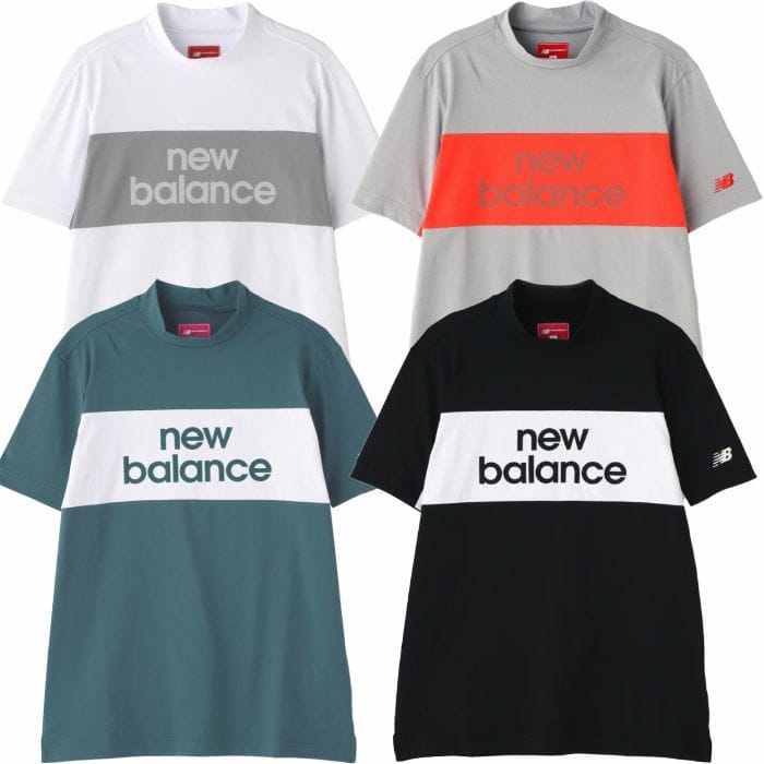 ニューバランス 接触冷感 UVカット 半袖 モックネック プルオーバー 012-5166005 メンズ ゴルフウェア newbalance 2025春夏モデル 日本正規品
