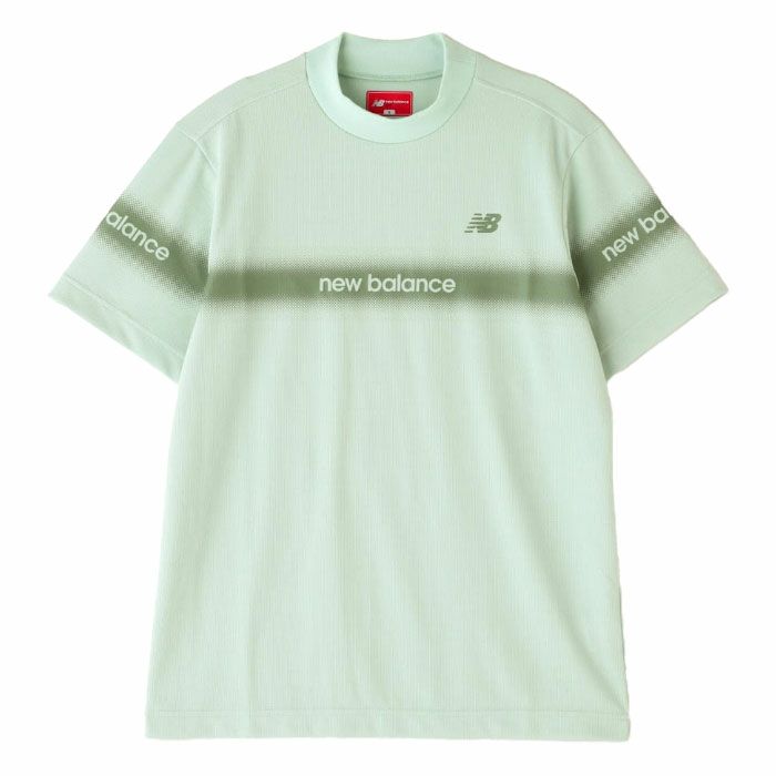 ニューバランス UVカット 防透性 半袖 モックネック プルオーバー 012-5166012 メンズ ゴルフウェア newbalance 2025春夏モデル 日本正規品