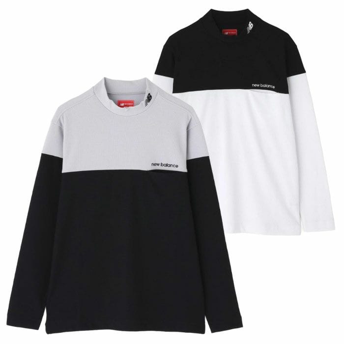 ニューバランス UV ストレッチ 長袖 モックネック プルオーバー 012-5267001 メンズ ゴルフウェア newbalance 2025秋冬モデル 日本正規品