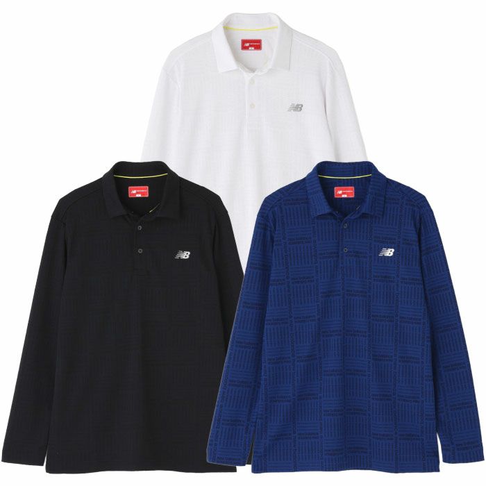 ニューバランス ロゴグレンチェック柄 ストレッチ 長袖 カラーシャツ 012-5269002 メンズ ゴルフウェア newbalance 2025秋冬モデル 日本正規品
