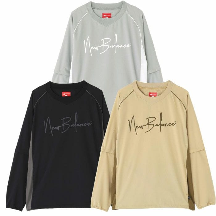 ニューバランス 袖脱着 クルーネック スニードジャケット 012-5221001 メンズ 長袖 ゴルフウェア newbalance 2025秋冬モデル 日本正規品