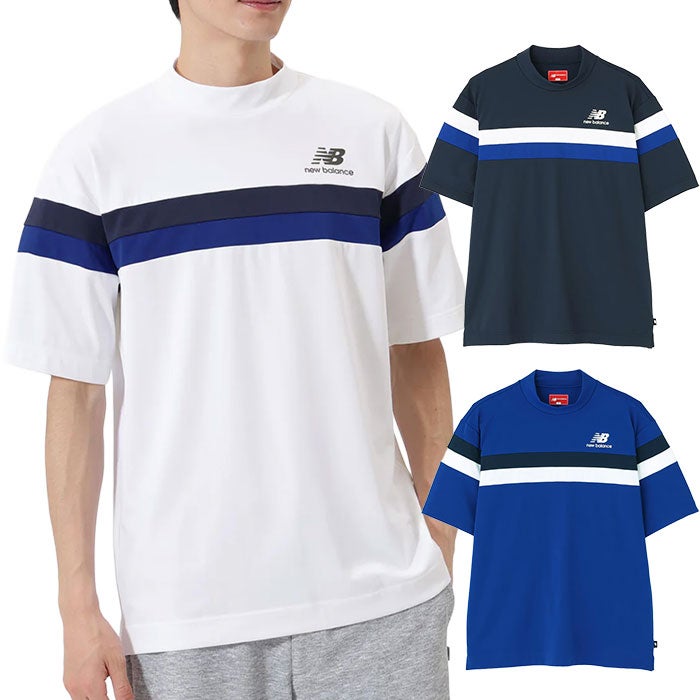 ニューバランス ハーフスリーブ モックネック プルオーバー 012-6166004 メンズ new balance 2026春夏モデル 日本正規品