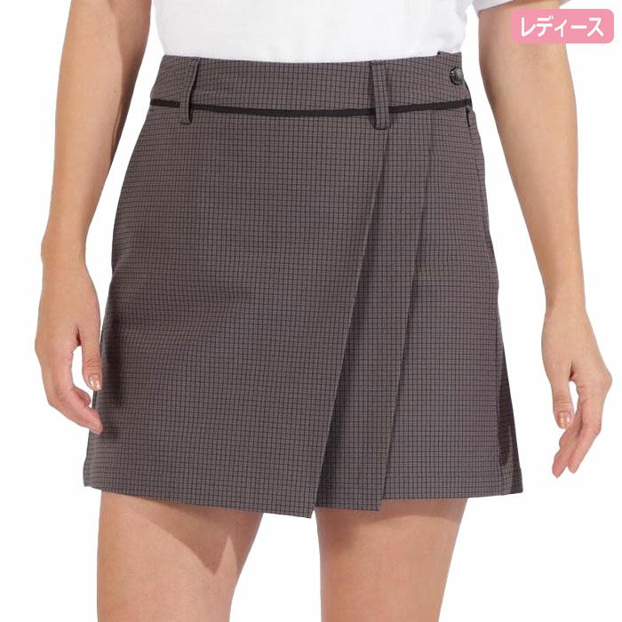 ニューバランス マイクロチェック柄 ラップキュロット 012-5139501 レディース ゴルフウェア newbalance 2025春夏モデル 日本正規品