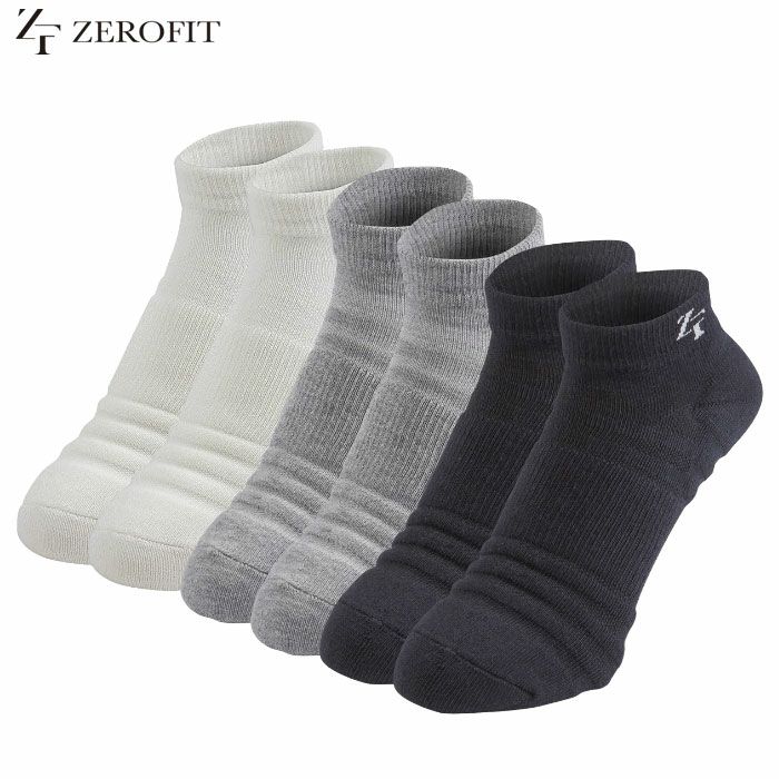 イオンスポーツ ゼロフィット アンチバクテリア スポーツソックス ショート Mサイズ ZEROFIT ユニセックス 日本正規品