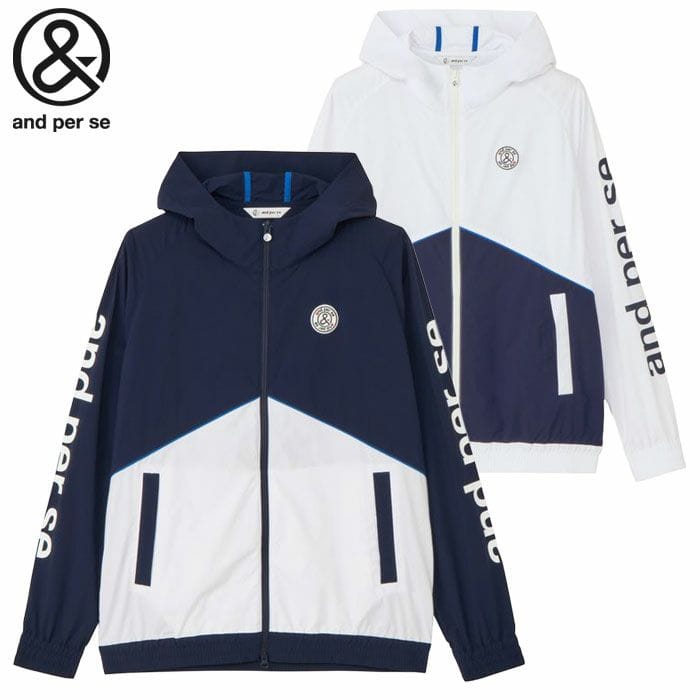 アンパスィ エアジャスター切替ブルゾン 長袖 AMF1105G2 メンズ ゴルフウェア and per se 2025秋冬モデル 日本正規品