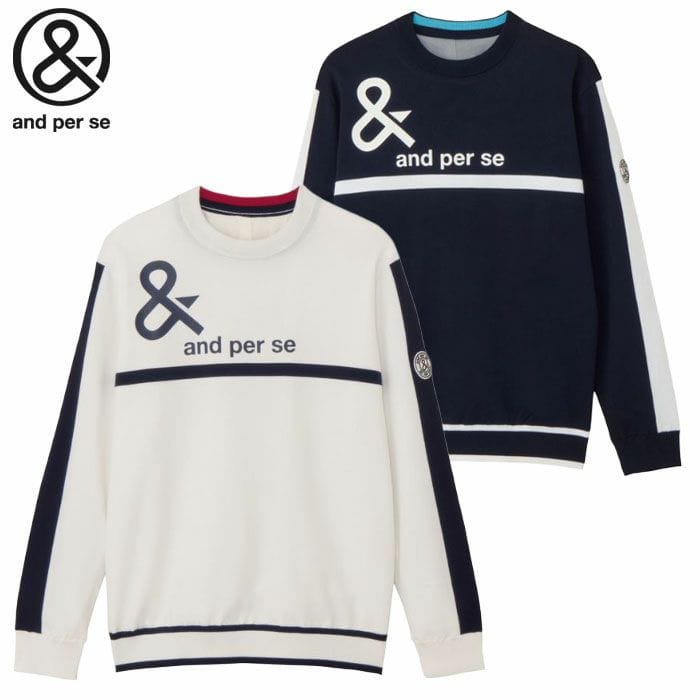 アンパスィ ウインドシャッター防風スニードジャック 長袖 AMF2335A8 メンズ ゴルフウェア and per se 2025秋冬モデル 日本正規品