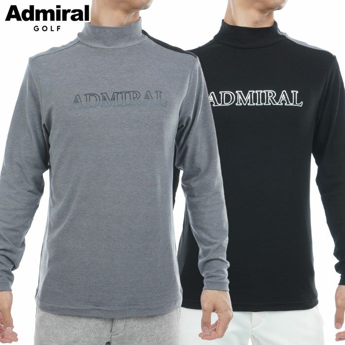 アドミラル Admiral Golf メンズ スエード起毛 ハイネックシャツ ADMA575 ゴルフウェア 2025秋冬モデル 日本正規品