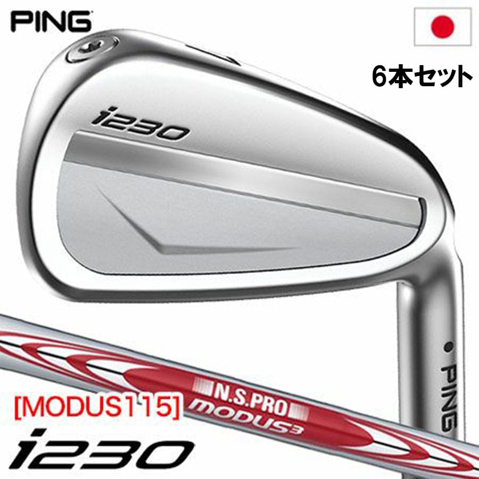 PING ピン ゴルフ i230 アイアン 6本セット(5-9,PW) メンズ 右用 N.S.PRO MODUS3 TOUR 115 スチールシャフト メーカー保証 日本正規品 golf