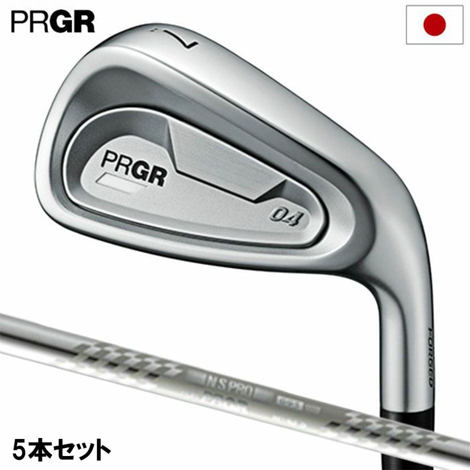 プロギア ゴルフ PRGR 04 アイアン 5本組(7I-A) メンズ 右用 スペックスチールⅢ Ver.2 シャフト 2024年モデル 日本正規品 ゴルフ ゴルフクラブ golf