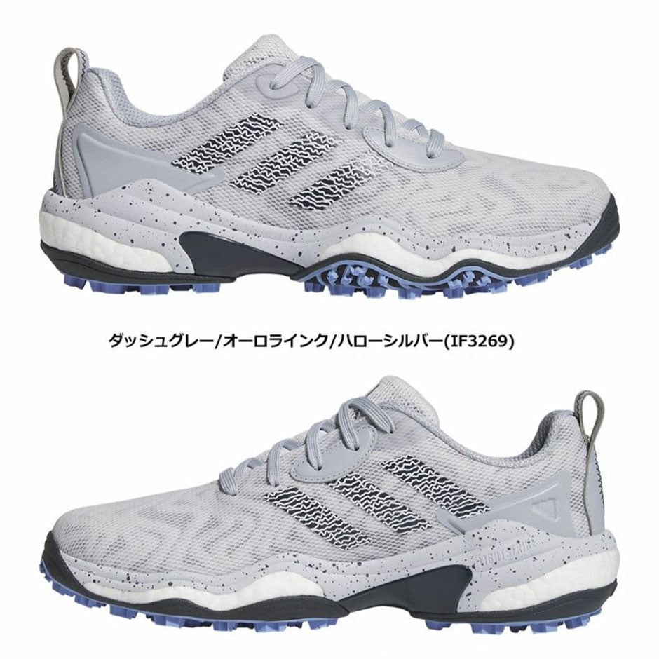 アディダス ゴルフ コードカオス 25 MDV41 IF3269(ダッシュグレー/オーロラインク/ハローシルバー) スパイクレス ゴルフシューズ メンズ 2024年モデル adidas 日本正規品