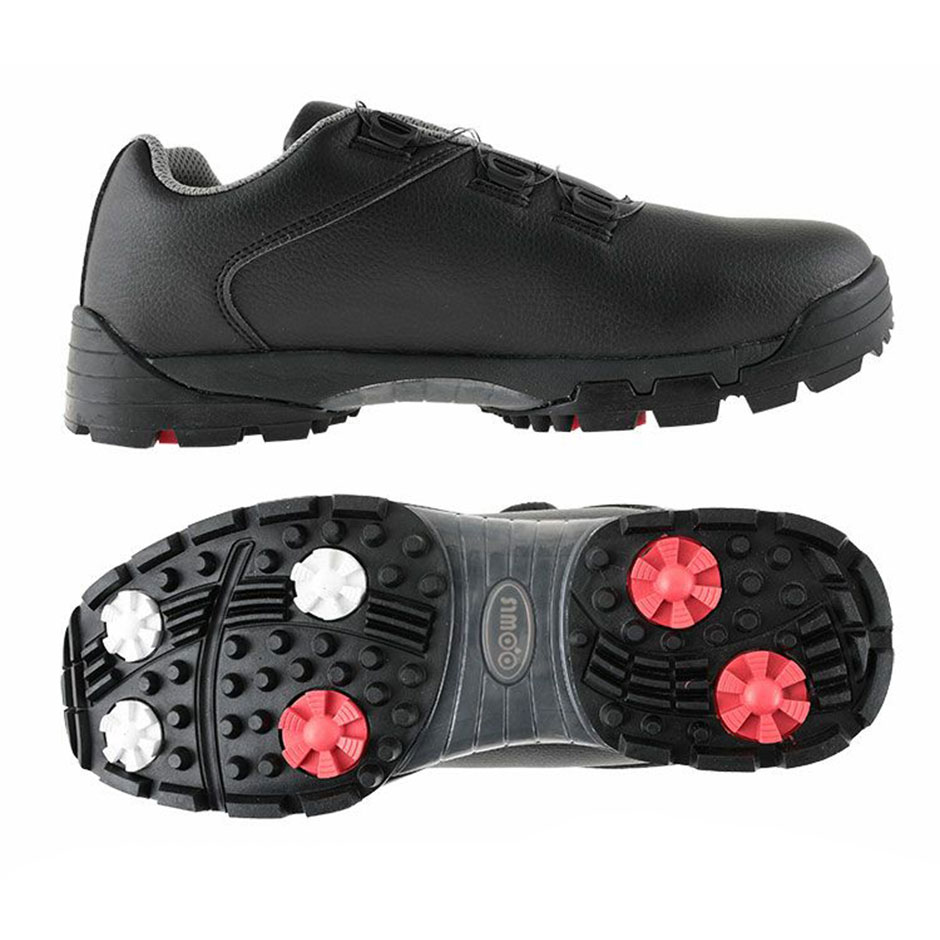 ゴルフシューズ メンズ DIAL TOUR ブラック ダイヤル式 スパイクレスシューズ JYPRF21DSS OOWLS 2022年モデル スパイクレス シューズ 靴 おしゃれ 防水 スニーカー スニーカータイプ 3E相当 golf スパイクレスゴルフシューズ 25.0~27.0cm