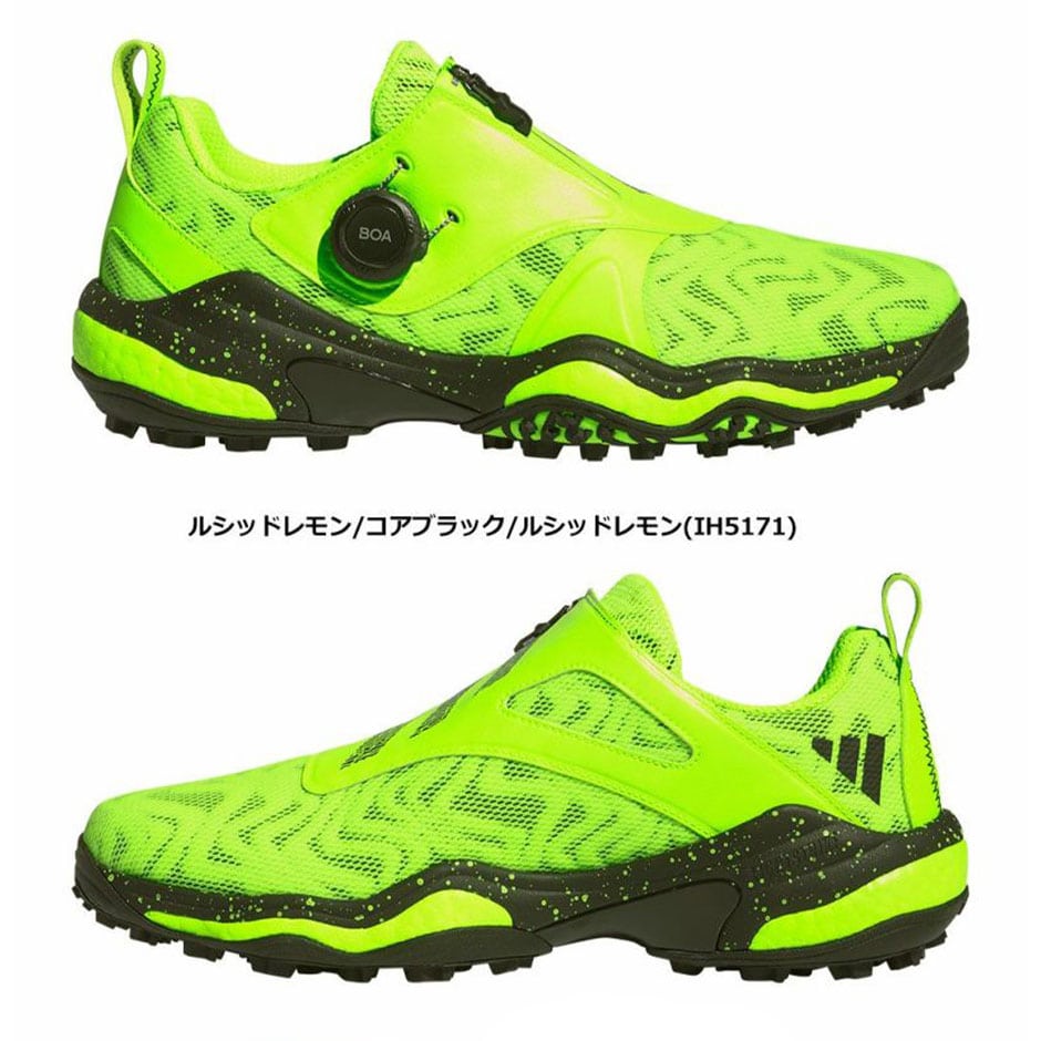 アディダス ゴルフ コードカオス 25 ボア NKZ93 IH5171(ルシッドレモン/コアブラック/ルシッドレモン) スパイクレス ゴルフシューズ メンズ 2024年モデル adidas 日本正規品