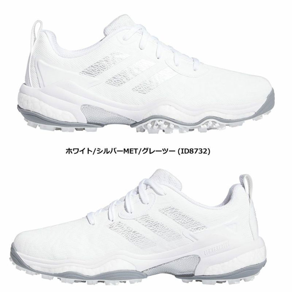アディダス ゴルフ コードカオス 25 MDV41 ID8732(ホワイト/シルバーMET/グレーツー) スパイクレス ゴルフシューズ メンズ 2024年モデル adidas 日本正規品