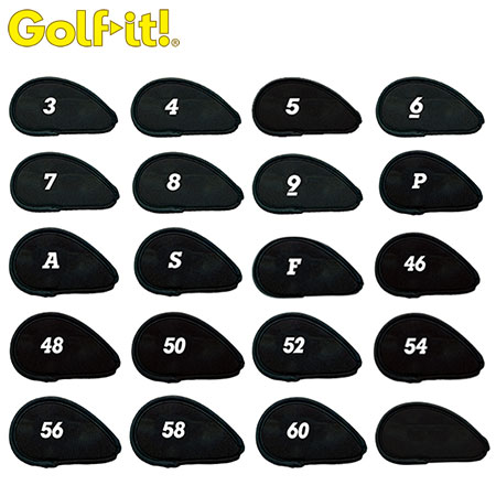 ライト アイアンガード ネオ オーバーサイズ 単品 ブラック[H-111]【ゴルフ】【ヘッドカバー】