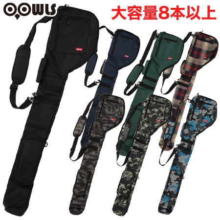 OOWLS ゴルフ ショルダーソフトクラブケース JYPRF23SDC 練習用 コンパクト キャディーバッグ 男女兼用 ゴルフ クラブケース 軽量 大容量 8本以上収納 golf