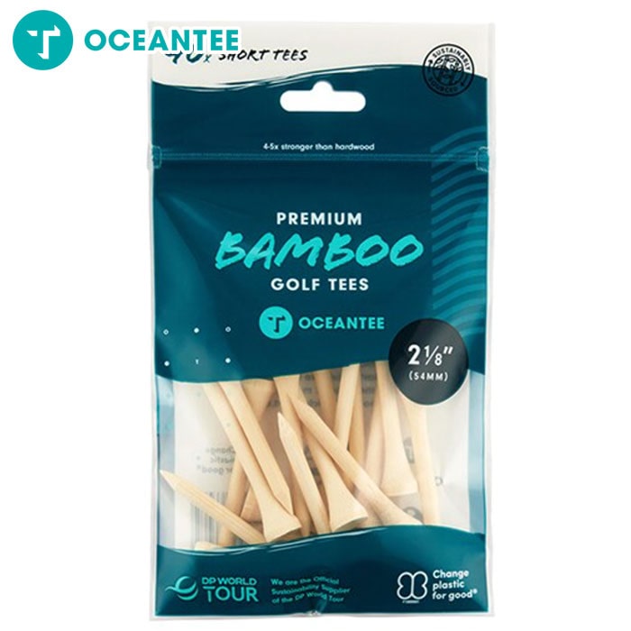 OCEANTEE ゴルフティー 竹製 54mm 袋入り 40本入 T-787 ショート ライトゴルフ オーシャンティー ラウンド用品