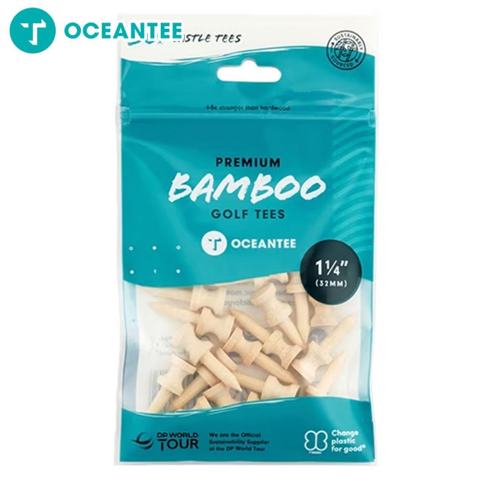 OCEANTEE ゴルフティー 竹製 段付き 32mm 袋入り 30本入 T-789 ショート ライトゴルフ オーシャンティー ラウンド用品