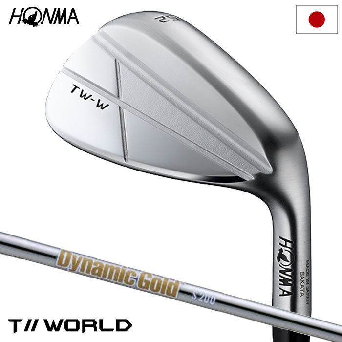 本間ゴルフ T//WORLD TW-W 2024 Chrome ウェッジ クロームメッキ仕上げ メンズ 右用 Dynamic Gold 2024年モデル 日本正規品 golf