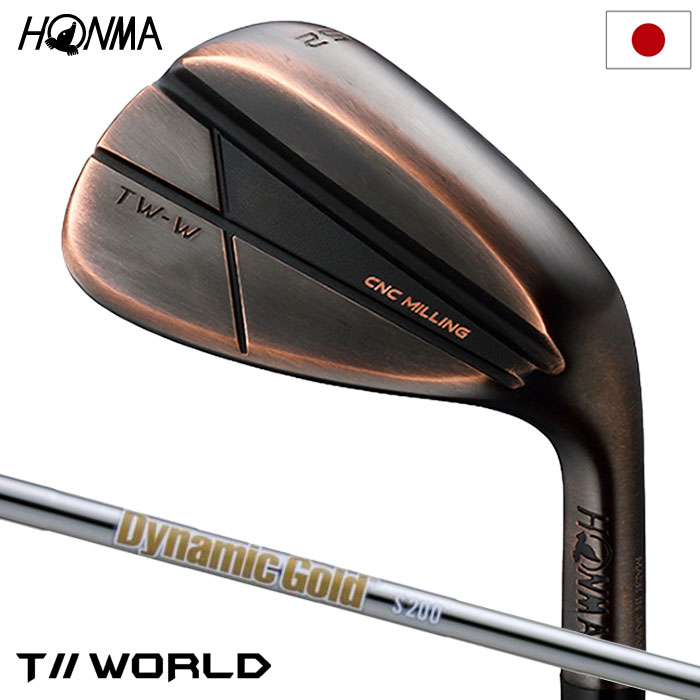 本間ゴルフ T//WORLD TW-W 2024 Copper ウェッジ カッパー仕上げ メンズ 右用 Dynamic Gold 2024年モデル 日本正規品 golf