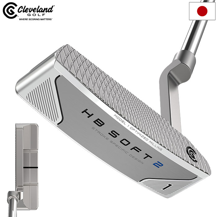 クリーブランド ゴルフ HB SOFT 2 パター #1 メンズ 右用 スチールシャフト 2024年モデル 日本正規品 34inc 34インチ golf