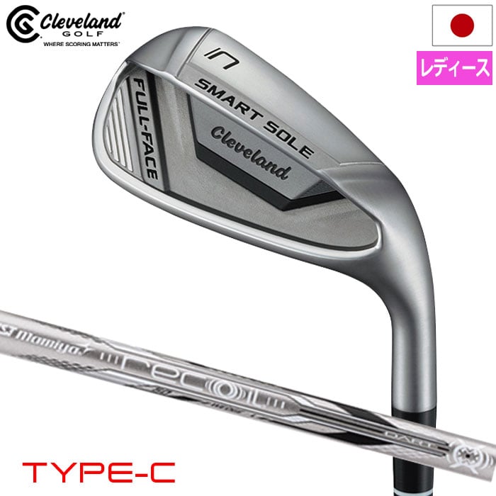 クリーブランド ゴルフ スマートソール FULL-FACE TYPE-C チッパー レディース 右用 UST RECOIL DART 50 WEDGEカーボンシャフト 日本正規品 2024年モデル レディス golf