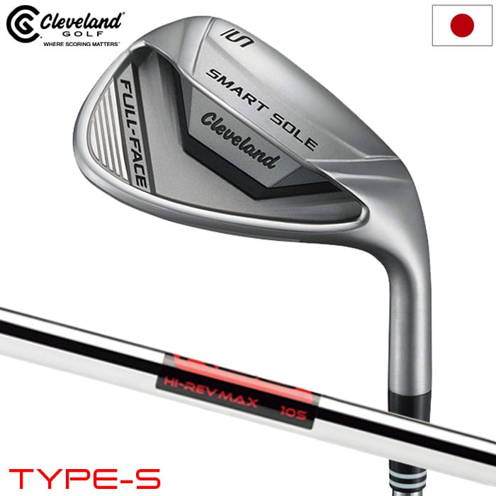クリーブランド ゴルフ スマートソール FULL-FACE TYPE-S ウェッジ メンズ 右用 KBS Hi-Rev MAX105スチールシャフト 日本正規品 2024年モデル golf