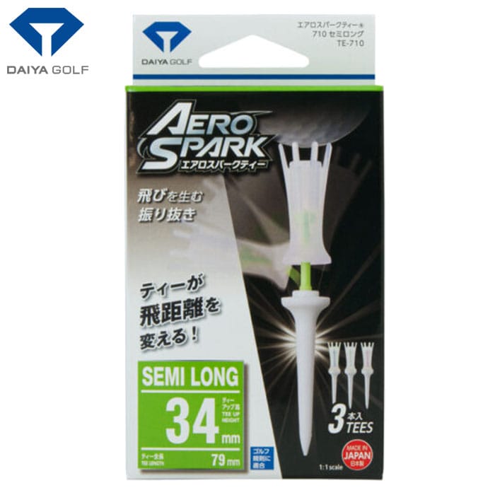 ダイヤゴルフ エアロスパークティー710セミロング TE-710 ゴルフ DAIYA GOLF 2024年モデル 日本正規品