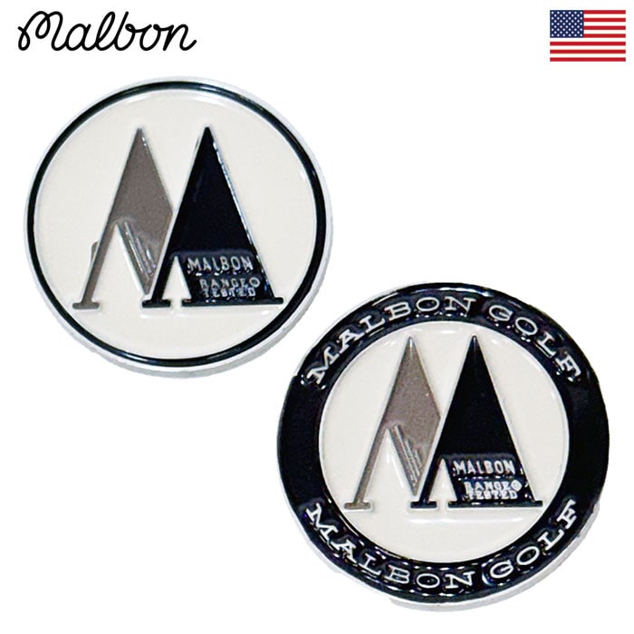 Malbon Golf RANGE TESTED MEDALLION Marker マルボンゴルフ レンジ テイスティッド メダリオン ボールマーカー USA直輸入品