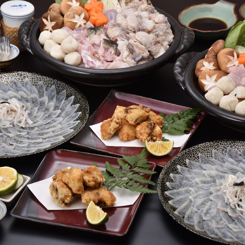 ふぐ刺身・鍋・唐揚セット7-8人前(冷凍)
