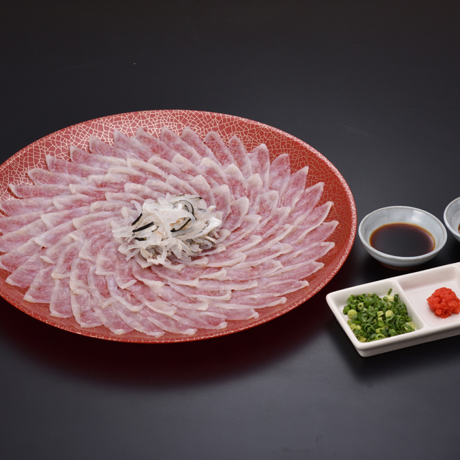 山口県産とらふぐ刺身5-6人前(冷凍)