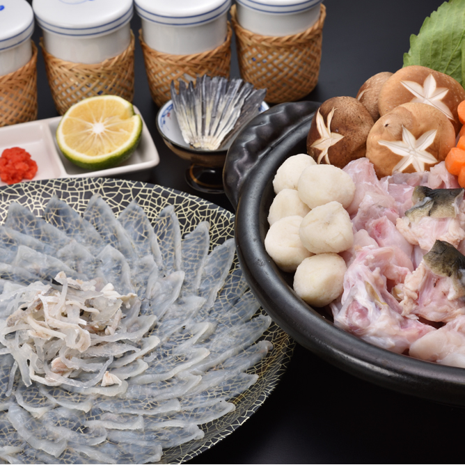 とらふぐ白子付！天然ふぐ鍋・とらふぐ刺身セット4-5人前(冷凍)