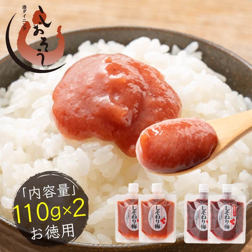 無添加 国産 ねり梅 種類が選べる 140g×2個セット