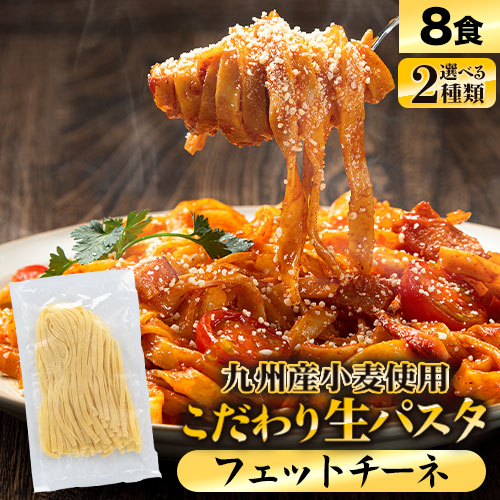 パスタ 本格 生パスタ 送料無料 麺 九州産 小麦 フェットチーネ リングイネ たっぷり 8食 (2食×4袋) 1袋180g入り 国産 パスタ麺 めん 麺類 ポッキリ セール《7-14営業日以内に出荷予定(土日祝除く)》_-rg_pastax4_wx_23_2000_banya_fett フェットチーネ フェットチーネ
