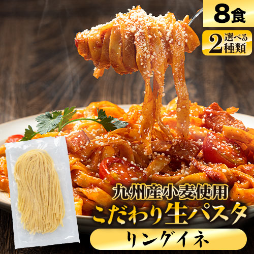 パスタ 本格 生パスタ 送料無料 麺 九州産 小麦 フェットチーネ リングイネ たっぷり 8食 (2食×4袋) 1袋180g入り 国産  パスタ麺 めん 麺類 ポッキリ セール《7-14営業日以内に出荷予定(土日祝除く)》 _-rg_pastax4_wx_23_2000_banya_ring