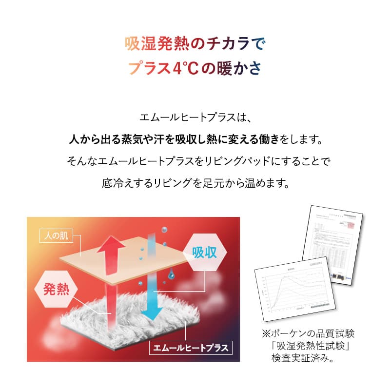 ラグ ラグマット カーペット 絨毯 130×190cm 1.5畳 長方形 洗える 吸湿発熱 極暖 あったか 暖かい 冬用 防寒対策 寒さ対策 ボリューム 敷きパッド マット 寝具 ふわふわ もこもこ 秋冬 エムールヒートプラス 無地 北欧 敬老の日 クリスマス ギフト 送料無料 ブラウン ノーマルタイプ