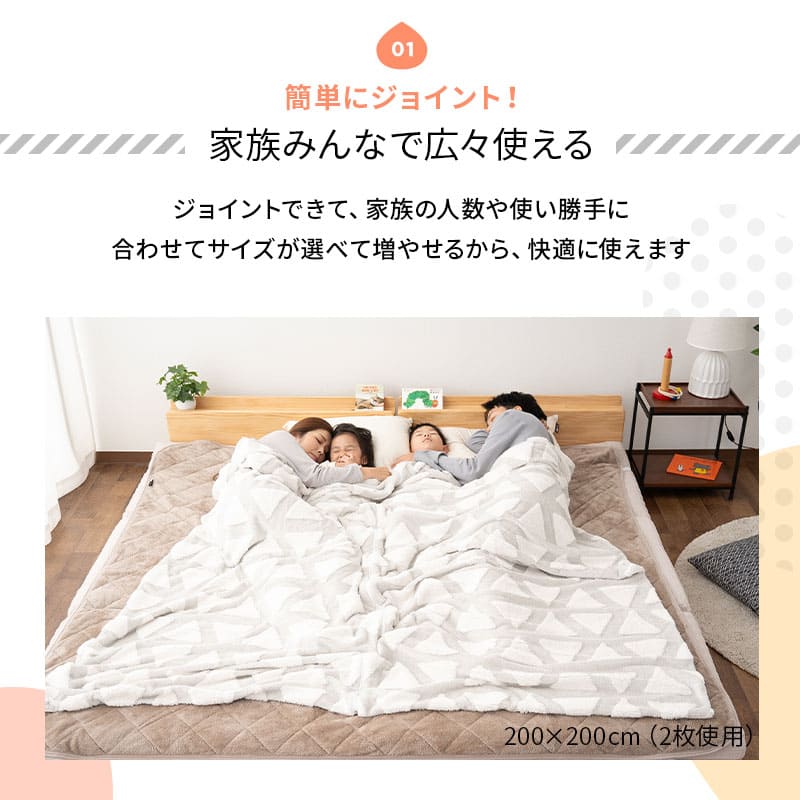 2枚合わせ毛布 ブランケット 100×200cm ジョイント 連結 ファミリー毛布 ケット 掛け 毛布 もうふ ファミリーサイズ 大きい 家族 子供 低ホルムアルデヒド 洗える あったか 暖か 冬用 布団 防寒 寒さ対策 寝相 寝冷え ふわふわ 秋冬 ギフト 北欧 送料無料 エムール トライアングルグレー 200cm(100×200cm×2枚)