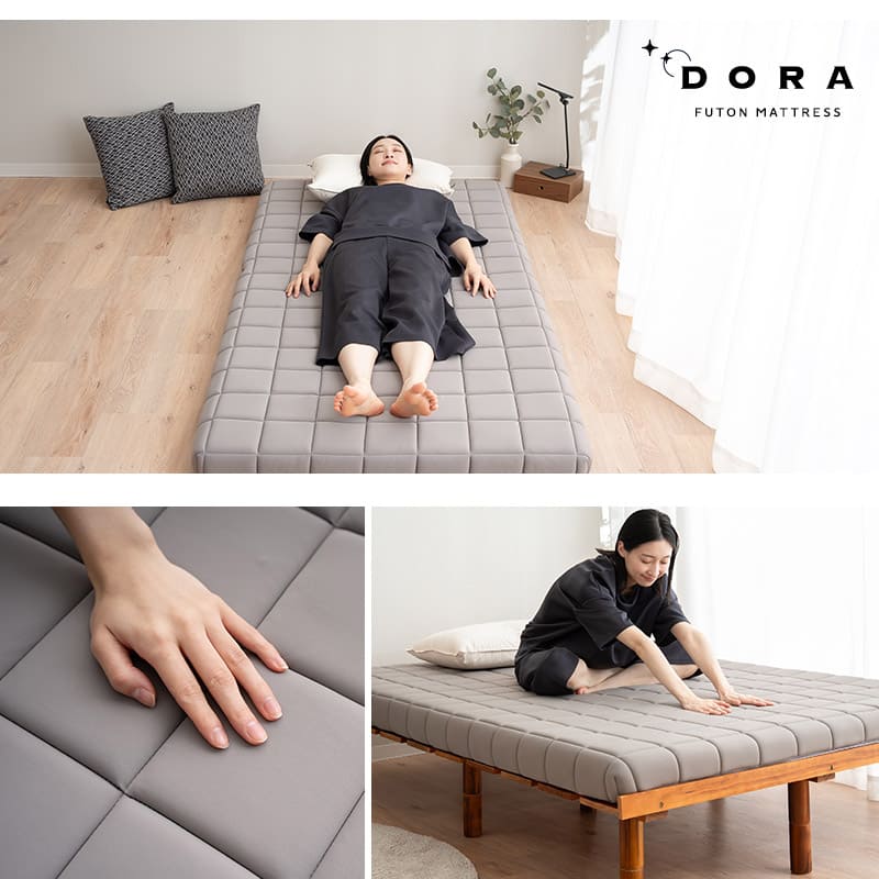 マットレス 布団 DORA シングル ダークグレー シングル